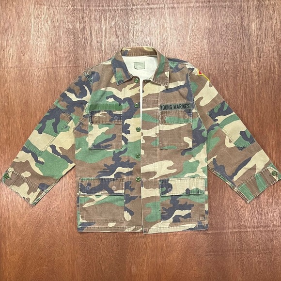 Atlanco Other - Atlanco Young Marines Woodland Camo Field Jacket Small Regular Big D Patch BDU